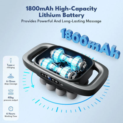 8 Head Massage Gun for Back, Shoulders, Legs, &amp; Muscle Pain Relief