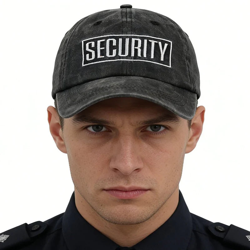 2pcs Security Hats Security Accessories Baseball Cap